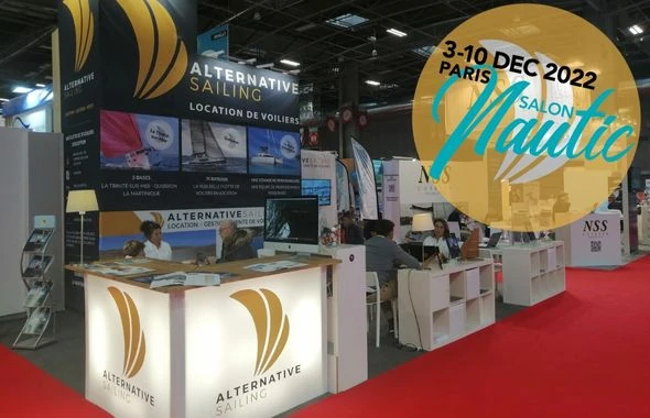 Stand Alternative Sailing au salon Nautic de Paris en décembre 2022