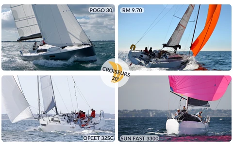 Croiseurs : POGO 30, RM 9.70, OFCET 32SC et SUN FAST 3300