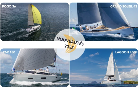 Nouveautés 2025 : POGO 36, GRAND SOLEIL 43, RM1180 et LAGOON 450F